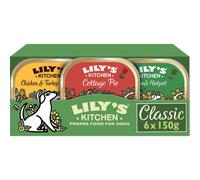 Lily's Kitchen Classic Dinners Multipack - Nourriture Humide pour Chiens Adultes - 6 x 150g
