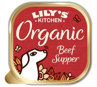 Lily's Kitchen Organic Beef Supper Pâtée Bio Pour Chien Bœuf Carottes Et Pois 150g