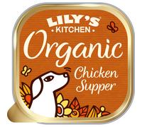 Lily's Kitchen Organic Chicken Supper Pâtée Bio Pour Chien Poulet Carottes Et Pois 150g
