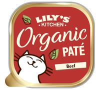 Lily's Kitchen Organic Paté Pâtée Bio Pour Chat Bœuf 85g