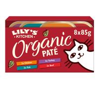 Lily's Kitchen Organic Paté Pâtée Bio Pour Chat Sélection Mixte 8x85g