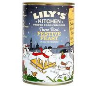 Lily's Kitchen trois Bird Feast repas de Noël pour chiens 400 g chaque Boîte (lot de 3)