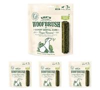 Lily's Kitchen Woofbrush Bâtonnets dentaires à mâcher naturels pour Chiens Adultes, Multipack - Grand Chien (4 Paquet de 7 Croquettes - 47g)