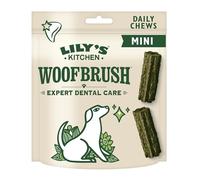 Lily's Kitchen Woofbrush Bâtonnets Dentaires à Mâcher Naturels pour Chiens Adultes, Multipack - Mini Chien (1 Paquet de 7 Croquettes - 47 g)