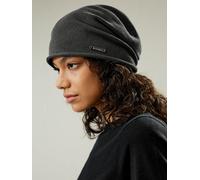 LILYSILK Bonnet Soie Gris Carbone Une Pièce Tricotée Sans Couture 100 % Soie Filée Bon Rapport Qualité-Prix, Respectueux De La Peau