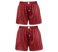 LilySilk Caleçon en Soie Homme Ceinture Élastique Fermeture Boutonnée Uni 19 Momme