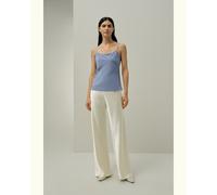 LILYSILK Caraco Soie Femme Confortable Et Durable Soie De Haute Qualité Les Essentiels De La Garde-Robe Sans Produits Chimiques Nocifs Cristal Bleu L