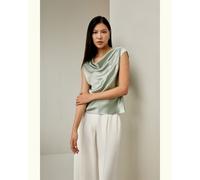 LILYSILK Haut Soie Femme Facile D'Entretien Soie De Haute Qualité Les Essentiels De La Garde-Robe Vert Aqua 34