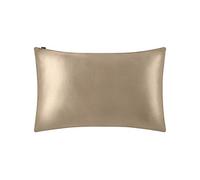 LilySilk Taie d'oreiller en Soie pour Cheveux 19 Momme 1 Pièce Housse de Coussin Soie Naturelle Soie de Mûrier Bio Anti-acariens Anti-Transpiration Anti-Ride Taie Oreiller Soie 40x60cm Bistré