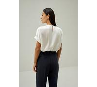 LILYSILK Top Soie Pour Un Style Sans Effort Pure Soie Simple Et Classique S'Accorde Avec N'Importe Quelle Tenue Blanc Naturel S