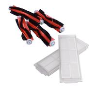 LILYY 4 PCS Bruss à Rouleaux adaptés à l'aspirateur de Robot Xiaomi avec Filtre HEPA de 10pcs for l'aspirateur de Robot Xiaomi