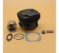 LILYY Cylindre Piston 48mm Port carré adapté for Husqvarn 365 spécial Jonsered 2065 CS2165 tronçonneuse pièces de Rechange numéro 50393 90 71 (Size : Round 48MM HUS365)