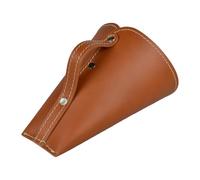 LIMAC Design PIRIA Pelle en cuir à pellets, Pelle à Granulés pour poêle et cheminée, outil pour charger les granulés, poignée ergonomique, fabriqué en Italie. (Marron)