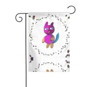 L'image de chaton 3D YYHWHJDE Happy taille précise de ce drapeau de jardin est de 30,5 x 45,7 cm, ce qui est un rapport d'or soigneusement conçu. Il s'adapte parfaitement à la grande majorité des