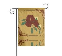 L'image de fleur de lune rouge YYHWHJDE taille précise de ce drapeau de jardin est de 30,5 x 45,7 cm, ce qui est un rapport d'or soigneusement conçu. Il s'adapte parfaitement à la grande majorité des