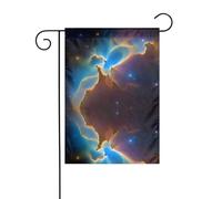 L'image de nébuleuse spatiale de l'univers YYHWHJDE taille précise de ce drapeau de jardin est de 30,5 x 45,7 cm, ce qui est un rapport d'or soigneusement conçu. Il s'adapte parfaitement à la grande
