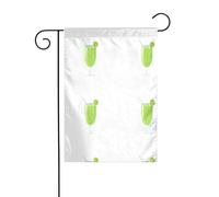 L'image YYHWHJDE Sweet and Sour Kiwi Jus Taille précise de ce drapeau de jardin est de 30,5 x 45,7 cm, ce qui est un rapport d'or soigneusement conçu. Il s'adapte parfaitement à la grande majorité des