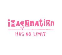 L'imagination n'a pas de limite, citation, lettrage Stickers muraux en vinyle 30x78.7cm Personnalisation Rose
