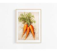 LIMAIDUO Affiche imprimée sur toile représentant un chou, des carottes, des aubergines, des citrouilles, des poivrons et du brocoli. Décoration murale, 80 x 120 cm, sans cadre.