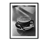 LIMAIDUO Affiche murale vintage en noir et blanc, photos de café, boissons, nourriture, maison, cuisine, salon, toile, peinture (70 x 100 cm, sans cadre)
