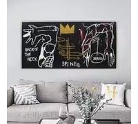 LIMAIDUO Affiche sur toile HD, style graffiti abstrait classique, représentant des « mauvais garçons » dans un salon ou une chambre (20 x 40 cm, sans cadre).