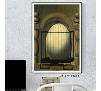 LIMAIDUO Affiche surréaliste, peinture sur toile, décoration murale (20 x 30 cm, cadre intérieur)