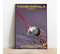 LIMAIDUO Affiche Tame Impala Currents, art mural musical sur toile, impressions abstraites, images rétro pour la décoration intérieure du salon (50x70cm/sans cadre)