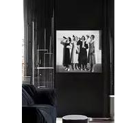 LIMAIDUO Affiche vintage de jeunes filles buvant, style Années folles, photo en noir et blanc (40x60cm/sans cadre)