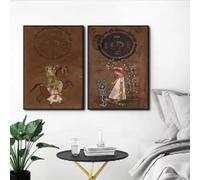 LIMAIDUO Affiches célèbres, peinture ethnique religieuse, art mural vintage, impression sur toile, décoration de chambre à coucher, 30 x 45 cm, sans cadre