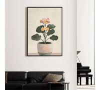 LIMAIDUO Affiches et impressions minimalistes de palmiers, feuilles tropicales, fleurs botaniques, impression sur toile, art mural, décoration murale, 20 x 30 cm, sans cadre