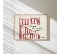 LIMAIDUO Encore cinq minutes, s'il vous plaît... Affiche sur toile « Restez au lit », art moderne et humoristique, décoration murale pour chambre (20 x 30 cm/cadre intérieur)