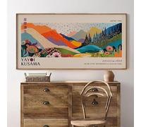 LIMAIDUO Galerie Yayoi Kusama, affiches d'art moderne Wabi Sabi Yayoi Kusama, peintures sur toile, impressions murales, images pour chambre, décoration d'intérieur (80 x 150 cm, sans cadre)