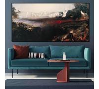 LIMAIDUO Tableau du Jugement dernier, affiche murale rétro, impression sur toile, image religieuse, décoration d'intérieur, cadre 40x80 cm