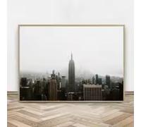 LIMAIDUO Tableau sur toile représentant la skyline de New York, style minimaliste moderne, grande affiche décorative pour la chambre (80 x 120 cm, sans cadre)