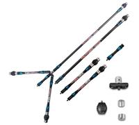 limaity Ensemble stabilisateur pour Arc à poulies 5/10/30 Pouces Barre d'équilibrage en Carbone 3k pour Arc à poulies Compétition de tir Chasse (Bleu)