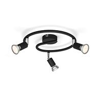 Limbali plate/spiral black 3x50W 230V