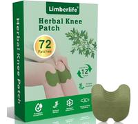 Limberlife Patch Chauffant Genoux, 72Pcs Patch anti Douleur Genoux, Herbal Knee Pain Patch Patchs de Soulagement de la Douleur Pour Douleurs au Cou, Epaules, Articulations