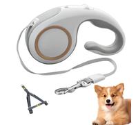 Limblei rétractable pour chien - Laisse rétractable - Pour grands chiens - Extension de plomb - Outil de traction pour le jogging pour animaux de compagnie - Corde de randonnée avec poignée