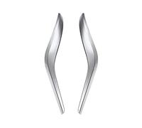 LIMBQS Couvercle de poignée de porte intérieure pour BMW E84, support d'accoudoir de porte pour BMW X1 2008-2015 (Argent)