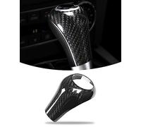 LIMBQS Couvercle de pommeau de levier de vitesse pour Mercedes Benz W204 W212, garniture d'autocollant de couvercle de pommeau de levier de vitesse pour classe A C E G GLS (True Carbon)