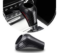 LIMBQS Couvercle de pommeau de levier de vitesse pour Mercedes Benz W204 W212, Garniture d'autocollant de couvercle de pommeau de levier de vitesse en fibre de carbone pour classe A C E G GLS