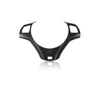 LIMBQS Garniture de Cadre de Décoration de Volant de Voiture pour BMW E90 E92, Garniture de Volant en Fibre de Carbone pour BMW Série 3 2005-2012 (Style B)