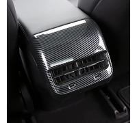 LIMBQS Grille d'aération en fibre de carbone pour Tesla Model 3 et Model Y, garniture d'aération de console centrale arrière pour accessoires Tesla