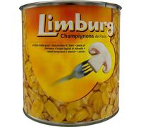Limburg Champignons de Paris 3ème choix coupés ATG 1380g 2650ml