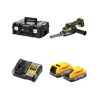 Lime à bande 18V DCM200NT + 2 batteries 18V 1,7 Ah Powerstack + 1 chargeur DCB1104-QW DEWALT
