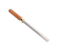 Lime à couper le cou, conception à trois rainures, manche en bois, corps en acier, adaptée à tous les cous, livrée avec une brosse de nettoyage.