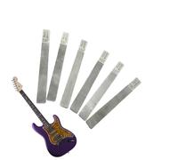Lime à frettes - Lot de 6 outils de biseautage des bords | Pour guitare basse, biseautage de précision et outil d'entretien pour touche, réparation de cordes, instruments, musique ou musiciens