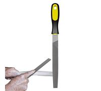 Lime à hache rectangulaire en acier - lime à aiguiser la hache en métal, ]et râpes sécurisées avec poignées ergonomiques | Outil de à main de moulin antidérapant 6/8/10 pouces