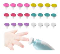 Lime à ongle Bebe 24 Pièces Outils éLectriques Accessoire Givré Feuille Meuleuse Disque de Ponçage Remplacement électrique Tête Rechange Broyeur pour Coupe Ensembles Manucure