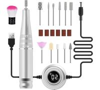 Lime A Ongle Electrique, 35000Rpm Ponceuse Pour Ongles Professionnel Ongles Manucure Machine, Puissant Moteur 11 In 1 Portable Kit De Manucure Pedicure Salon Et Maison (Rose)